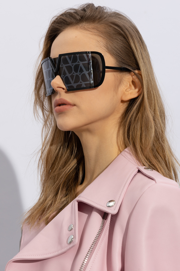 【Valentino】スクエアフレームサングラス VALENTINO GARAVANI EYEWEAR ヴァレンティノ・アイウェア Vロゴ